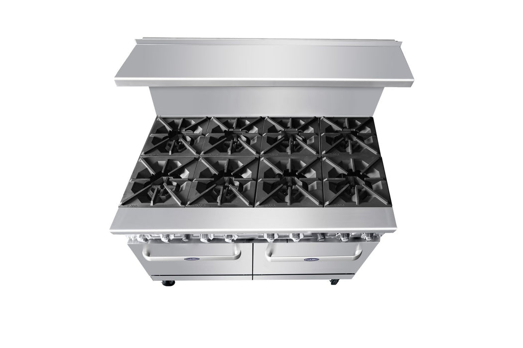 AGR-8B — 48″ Gas Range with Eight (8) Open Burners
