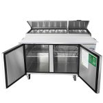 MPF8202GR — 67″ Refrigerated Pizza Prep. Table