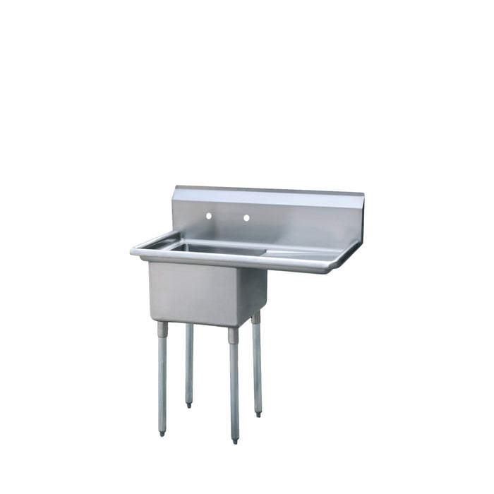 MRSA-1-R — 18″ One Compartment Sink with Right Drain Board